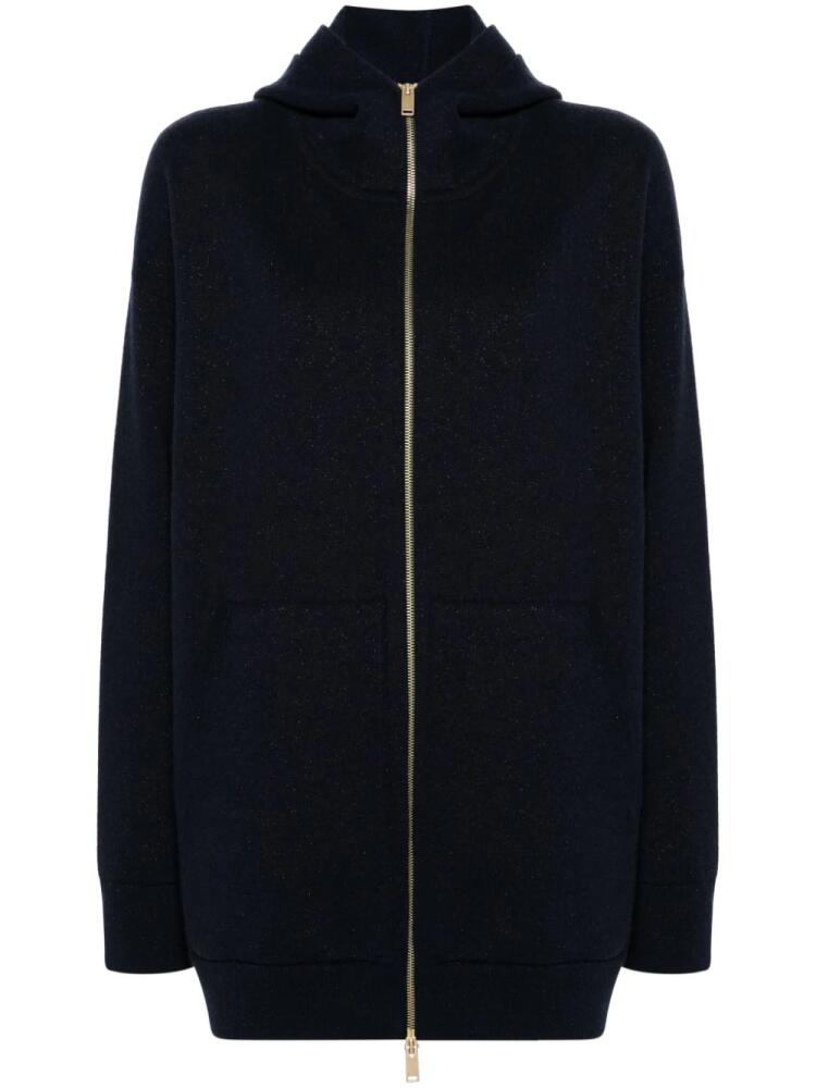 Fabiana Filippi lurex-detail oversized cardigan - Blue Cover