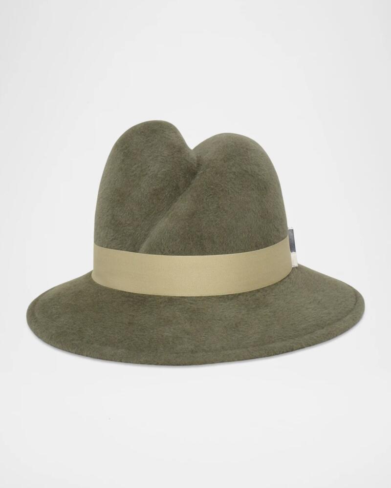 Gigi Burris Nell Rabbit Hair Fedora Hat Cover