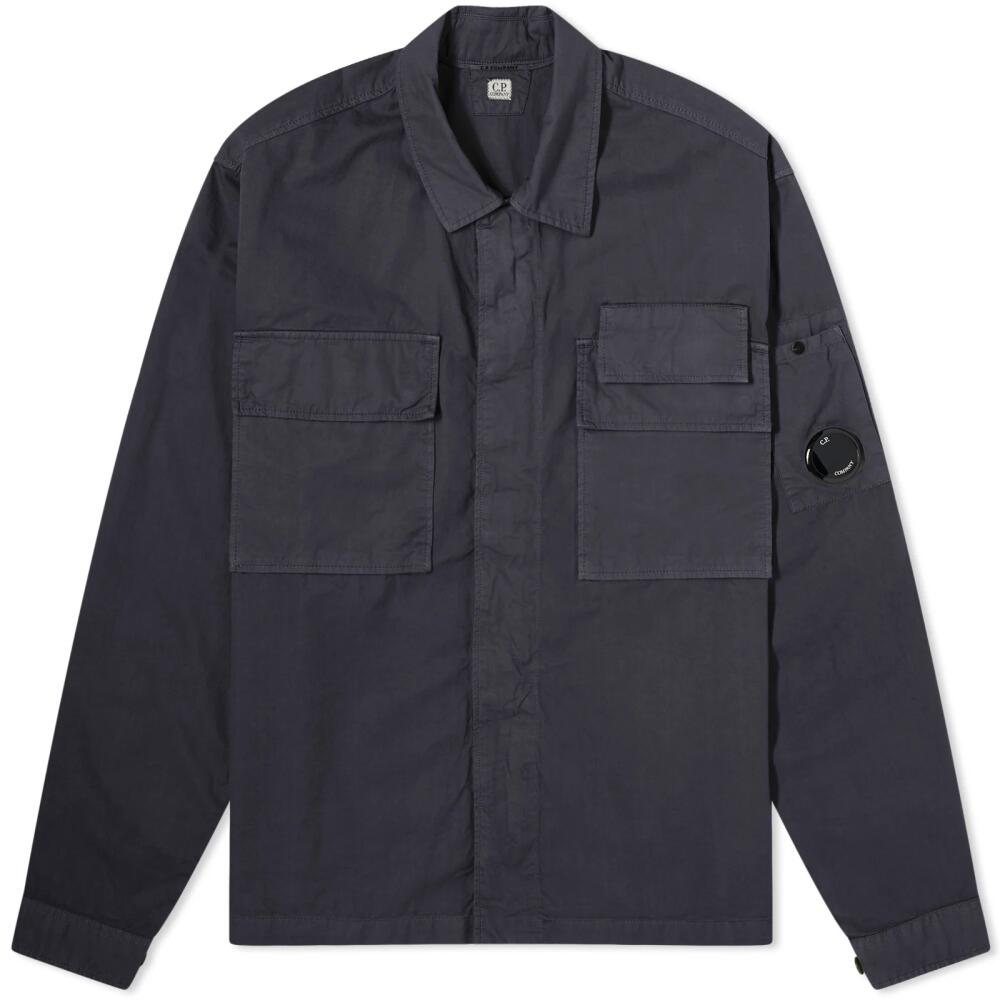 C.P. Company Men's Gabardine Shirt in Total Eclipse Cover