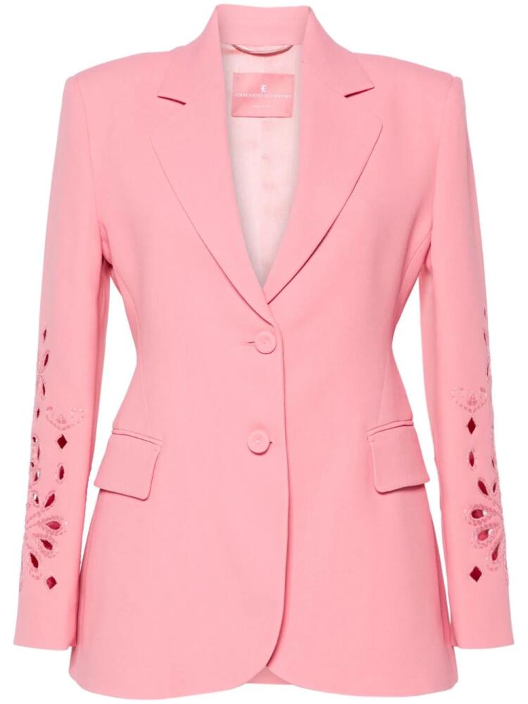 Ermanno Scervino cut-out single-breasted blazer - Pink Cover