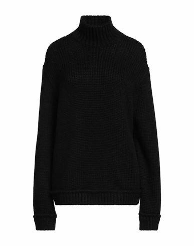 Tom Ford Woman Turtleneck Black Alpaca wool, Polyamide, Wool Cover