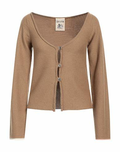 Semicouture Woman Cardigan Light brown Virgin Wool Cover