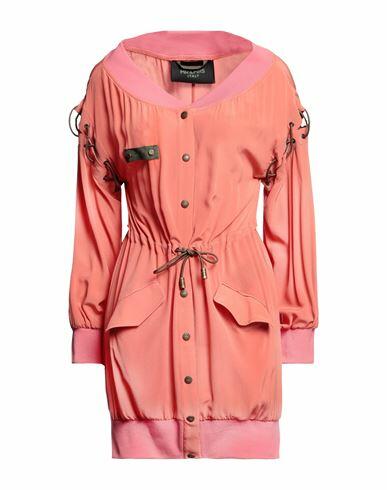 Mr & Mrs Italy Woman Overcoat & Trench Coat Salmon pink Silk Cover