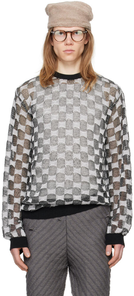 Isa Boulder SSENSE Exclusive Black & White Sweater Cover