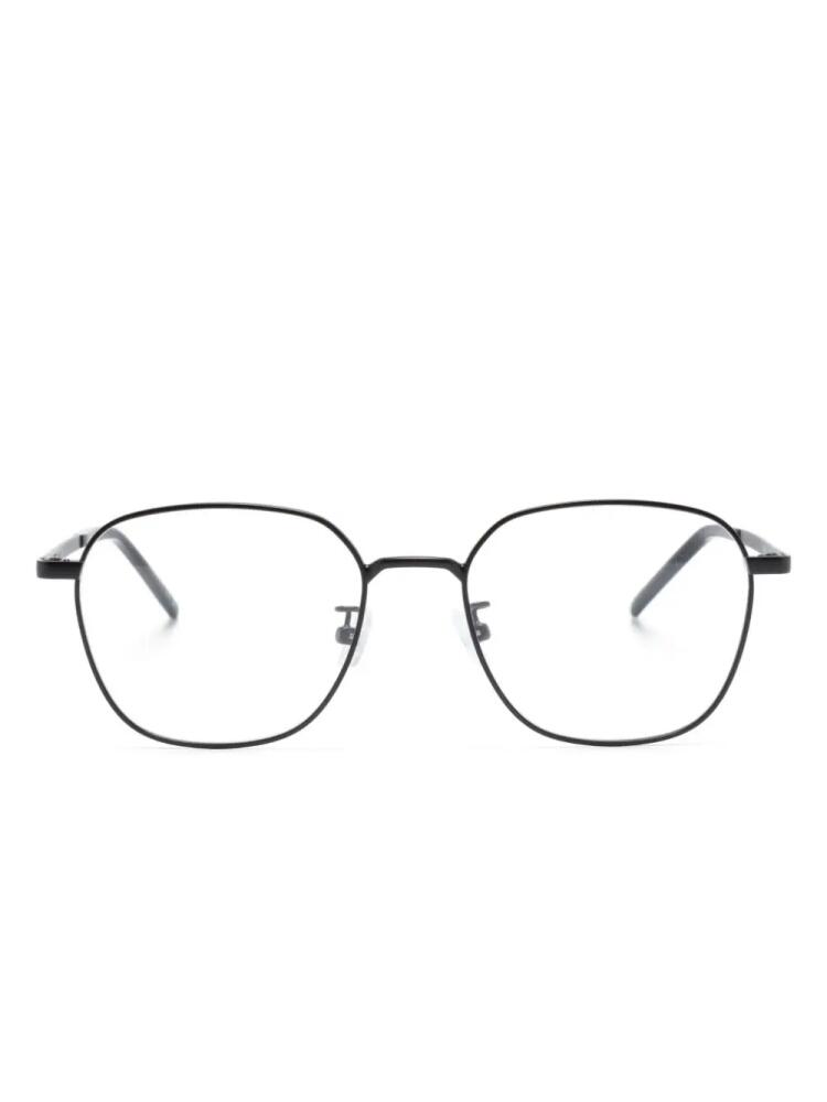 Saint Laurent Eyewear matte-effect square-frame glasses - Black Cover