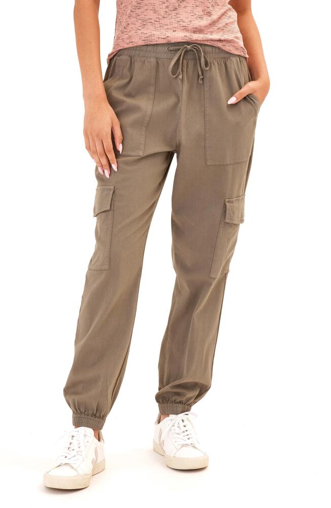 Threads 4 Thought Delilah Stretch Twill Cargo Joggers in Artichoke Cover