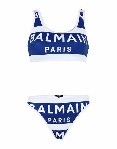 Balmain Woman Bikini Bright blue Polyamide, Elastane Cover