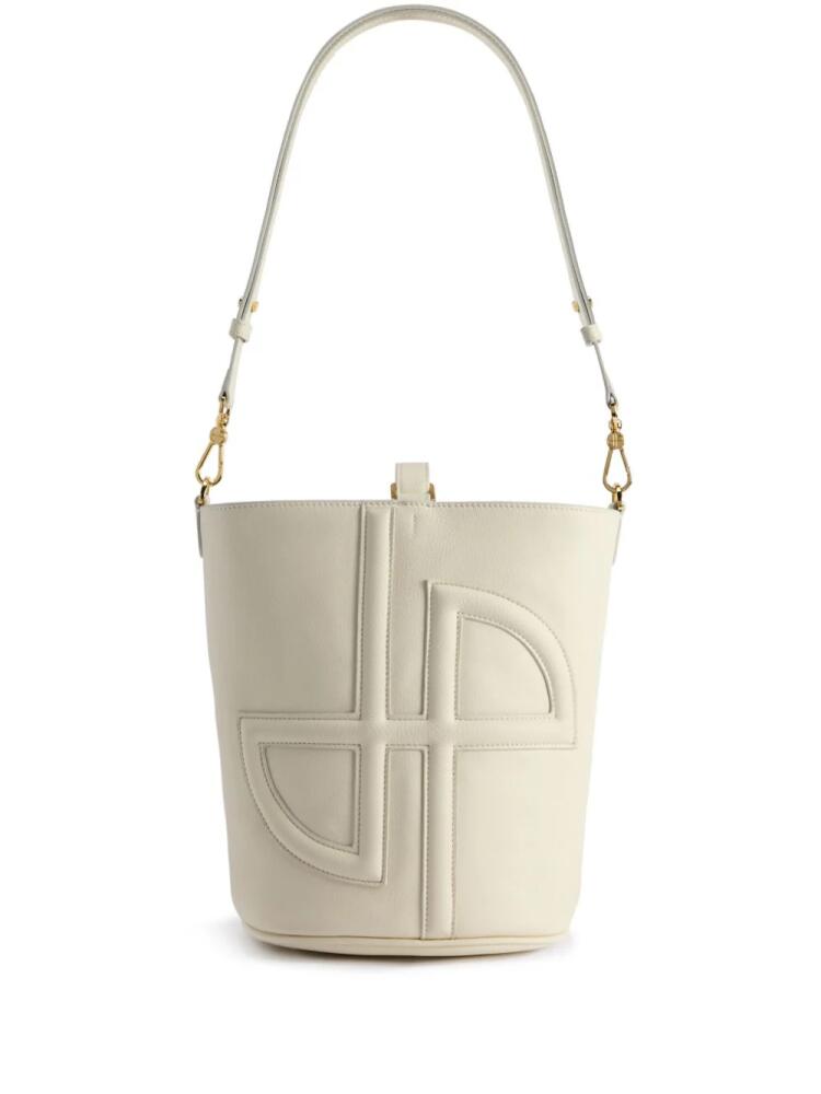 Patou medium JP bucket bag - White Cover