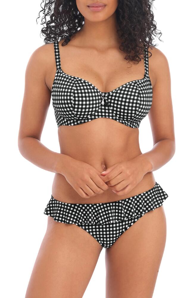 Freya Check In Underwire Sweetheart Bikini Top in Monochrome Cover