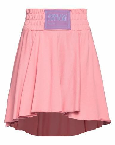 Versace Jeans Couture Woman Mini skirt Pink Cotton Cover