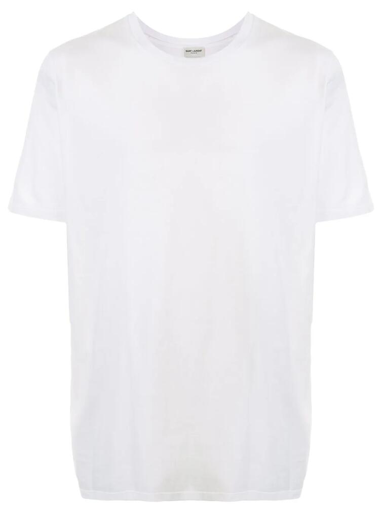 Saint Laurent crew-neck cotton T-shirt - White Cover