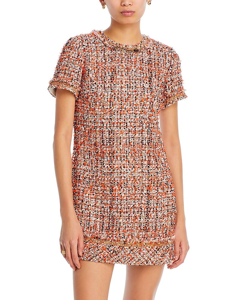 Jason Wu Collection Short Sleeve Tweed Mini Dress Cover