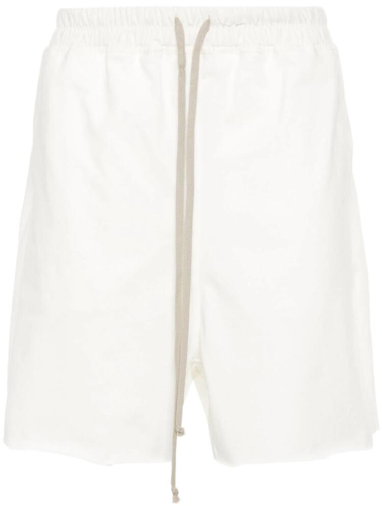 Rick Owens DRKSHDW jersey track shorts - White Cover