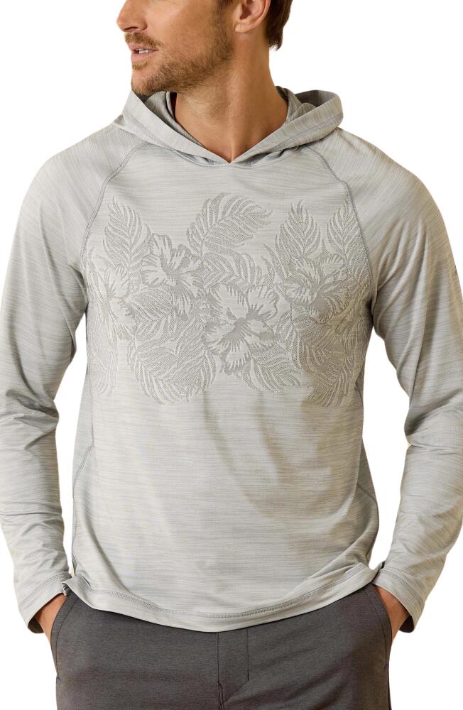 Tommy Bahama Delray Getaway Jacquard Performance Hoodie in Bala Shark Cover