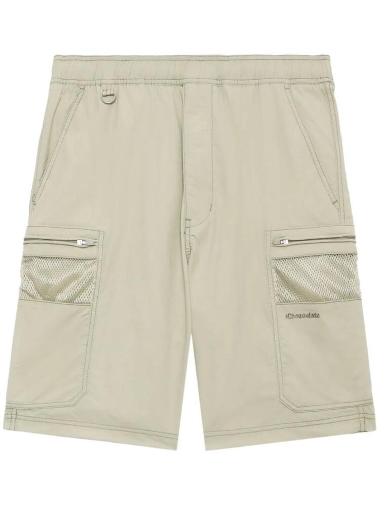 CHOCOOLATE logo-embroidered track shorts - Neutrals Cover