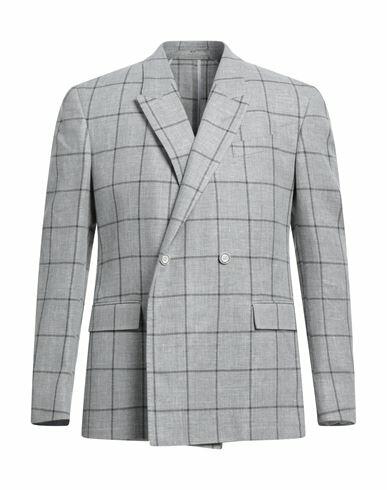 Cc Collection Corneliani Man Blazer Light grey Virgin Wool, Linen Cover