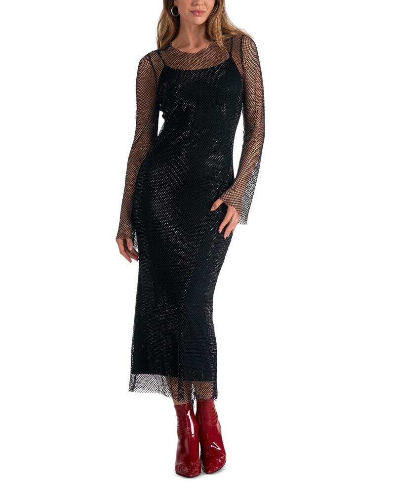 Elan Long Sheer Sleeve Maxi Dress Cover