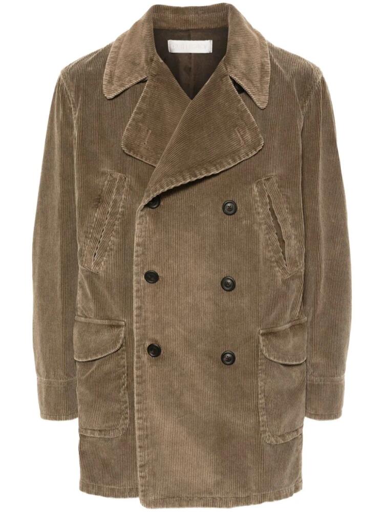 OUR LEGACY corduroy double-breasted jacket - Brown Cover