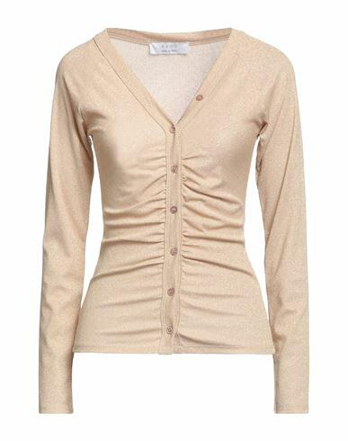 Kaos Woman Cardigan Sand Viscose, Polyester, Nylon, Elastane Cover