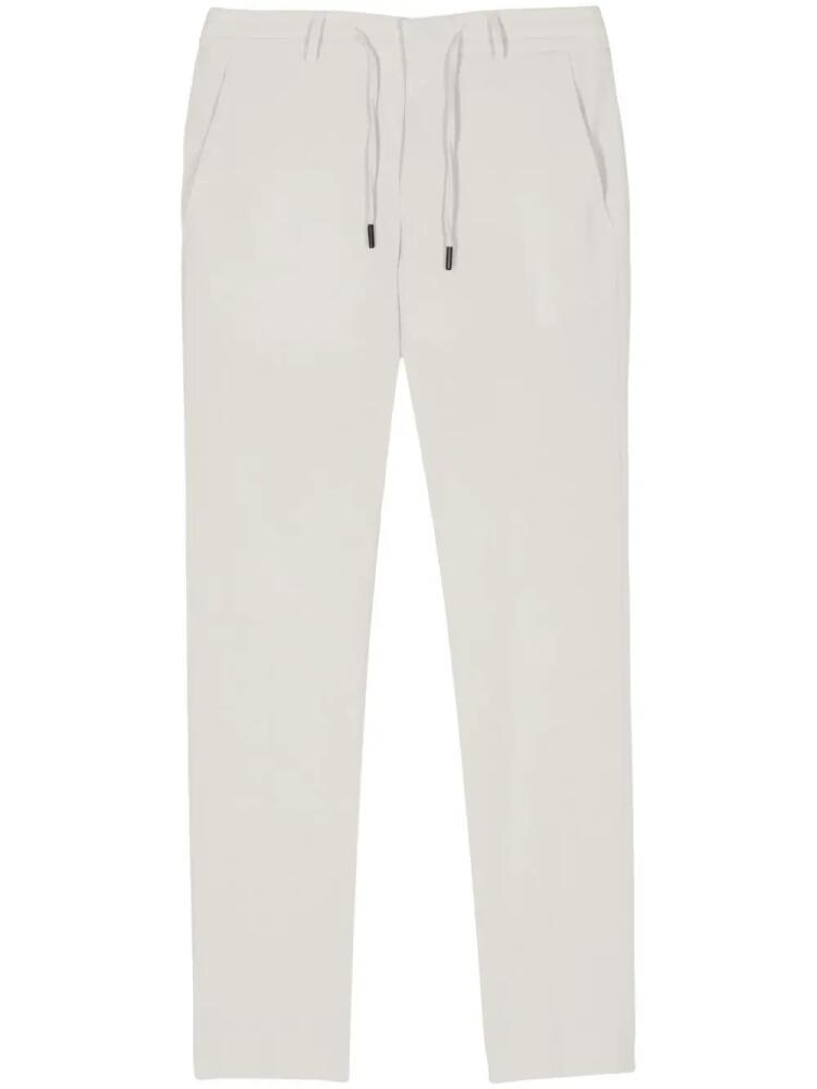 Karl Lagerfeld drawstring-waist seersucker chinos - White Cover