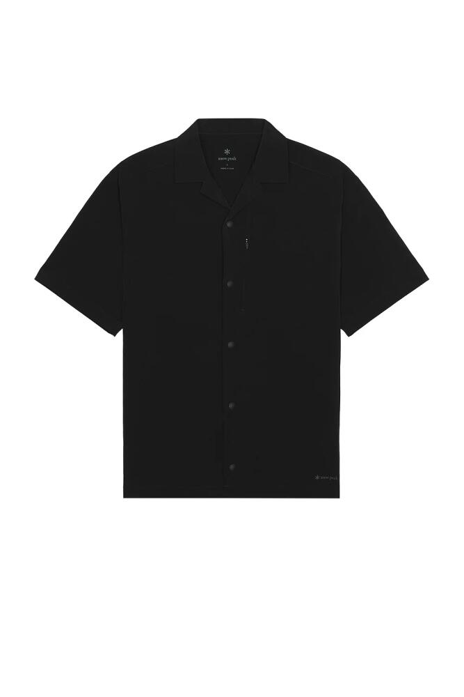 Snow Peak Breathable Quick Dry Shirt in Black Cover