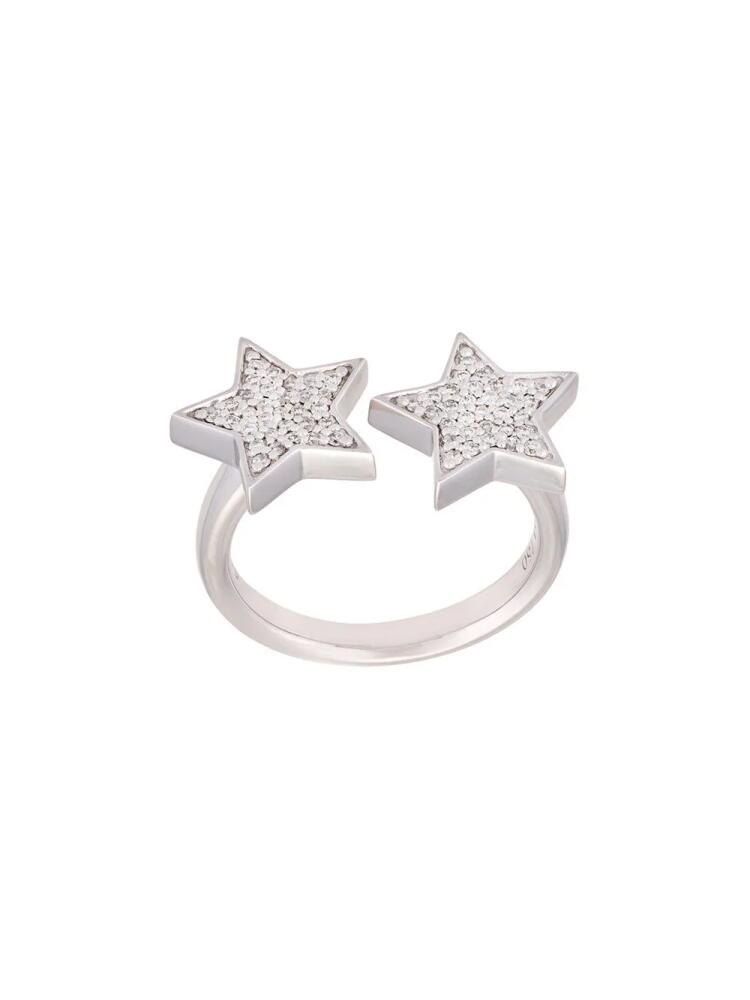 ALINKA 'Stasia' diamond double star ring - Metallic Cover