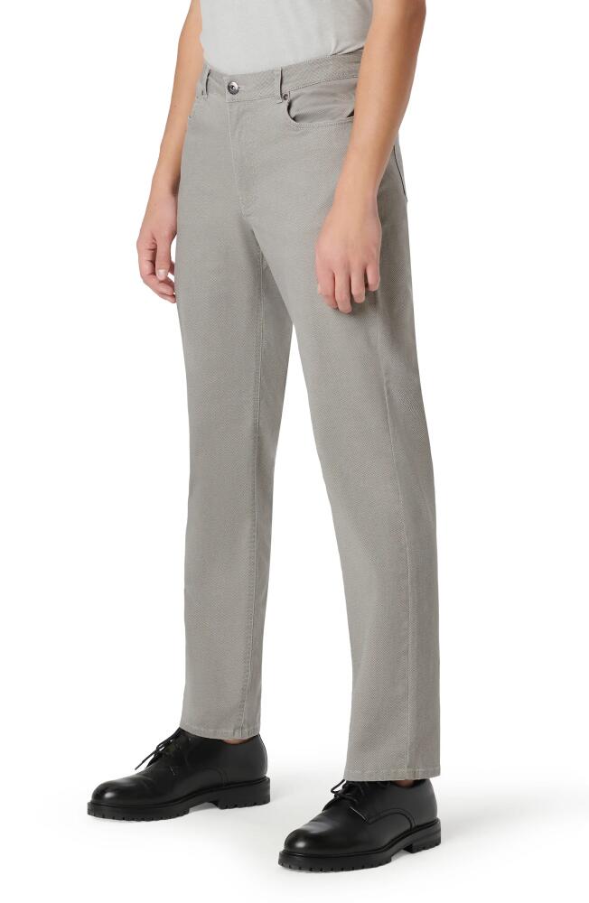 Bugatchi Five-Pocket Straight Leg Pants in Cement Cover