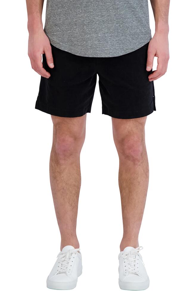 Goodlife Stretch Corduroy Shorts in Black Cover