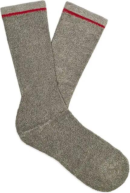 UGG Kyro Cozy Crew Socks (Marled Burnt Olive) Men's Crew Cut Socks Shoes Cover