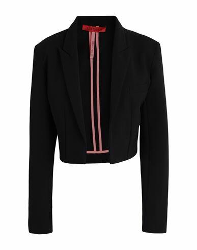 Max & co. Adr De-coated Woman Blazer Black Polyester Cover