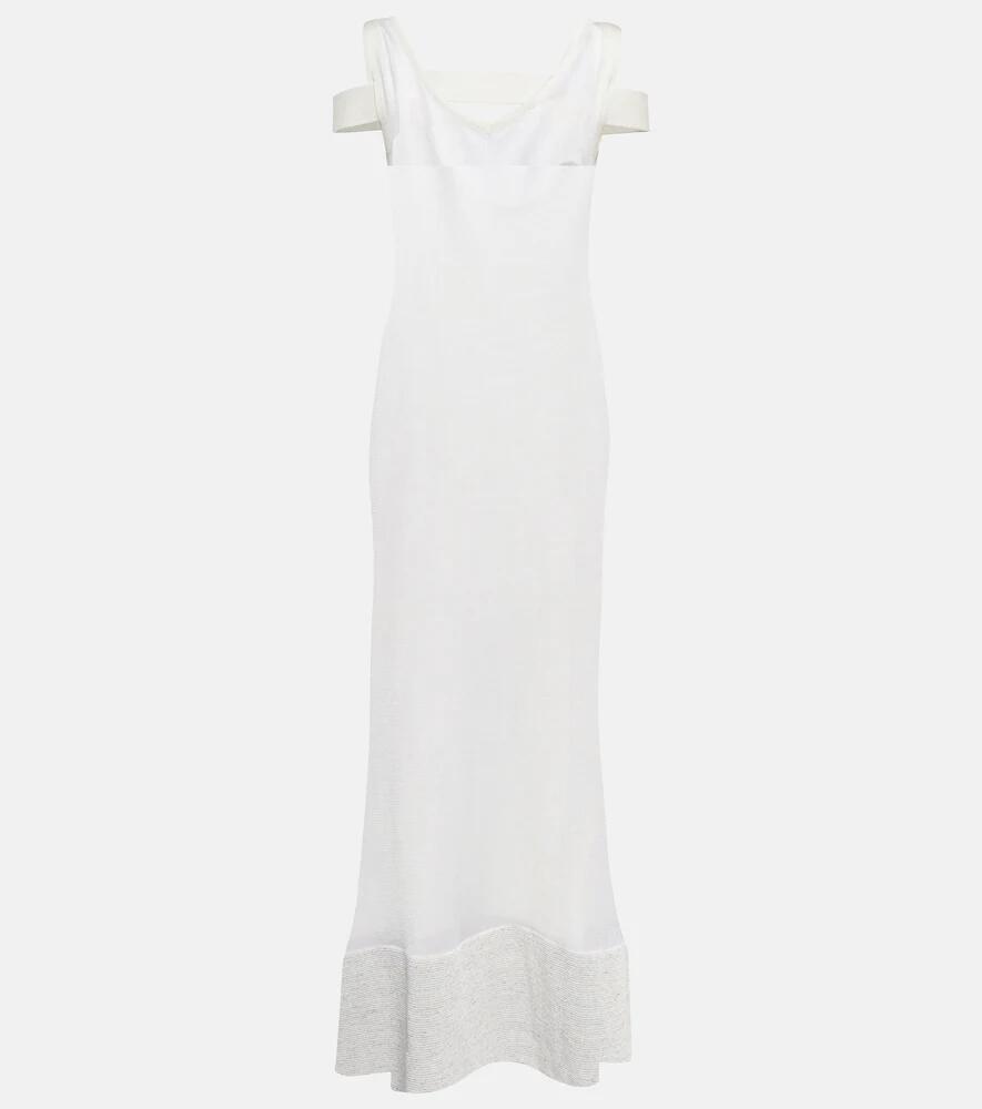 Jacquemus La Robe Camargue V-neck gown Cover