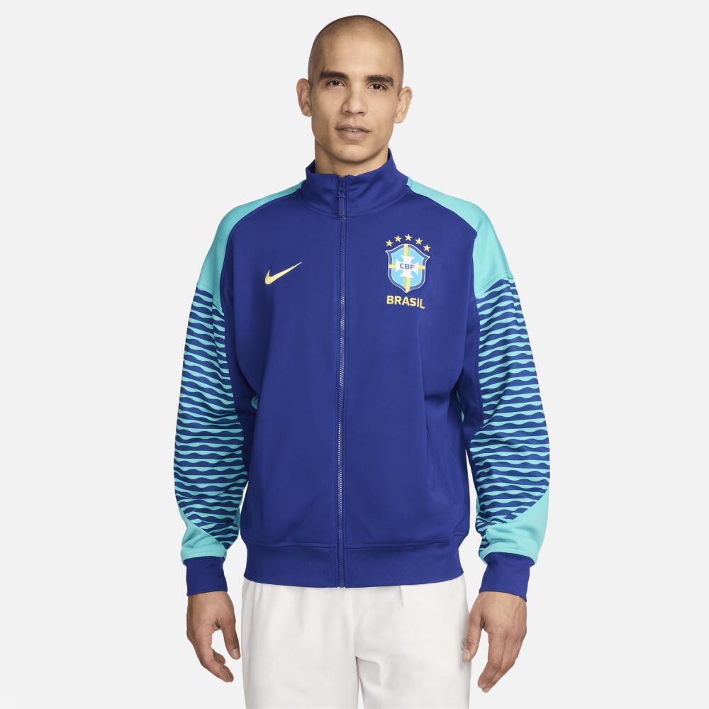 Brazil Strike Nike Men's Dri-FIT Soccer Jacket in Blue Cover