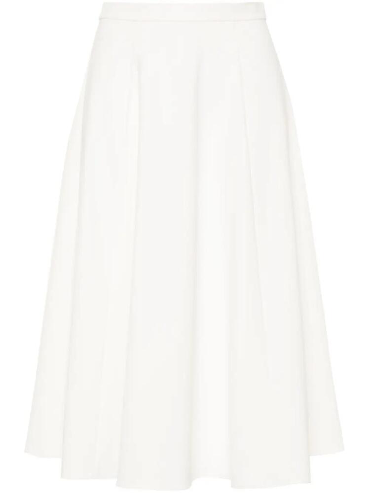 Theory crepe flared midi skirt - Neutrals Cover