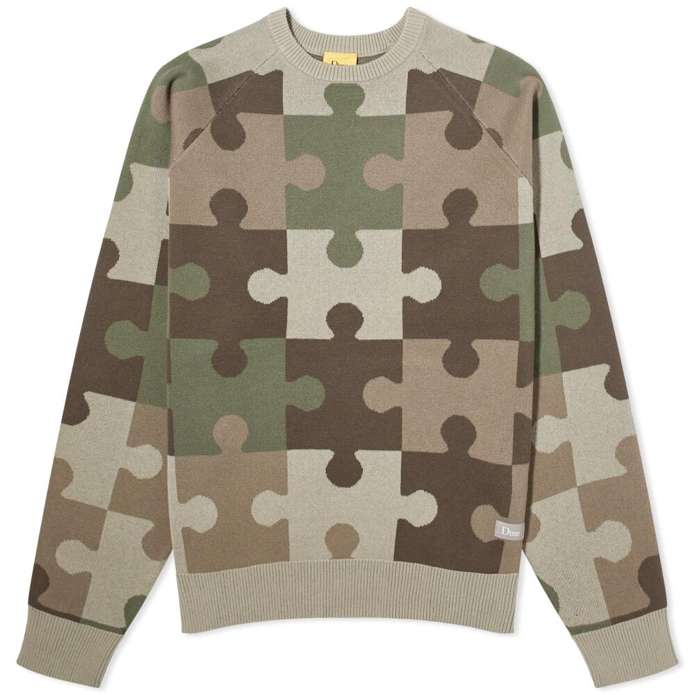 Dime Men's Camo Puzzle Jumper in Army Cover