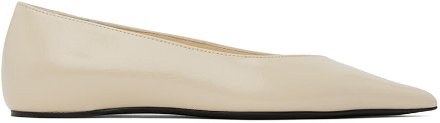 TOTEME Off-White 'The Asymmetric' Ballerina Flats Cover