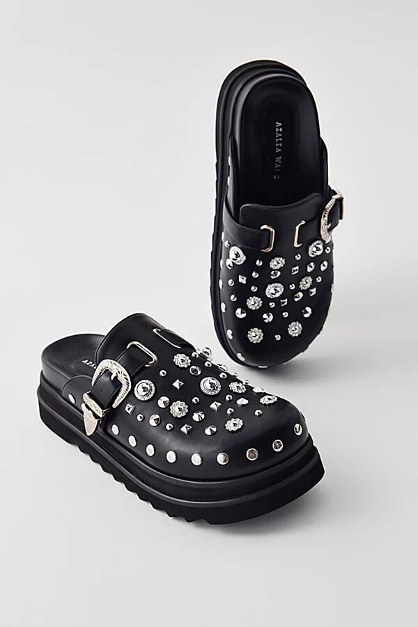 Azalea Wang Storm Chaser Studded Clog in Black Cover