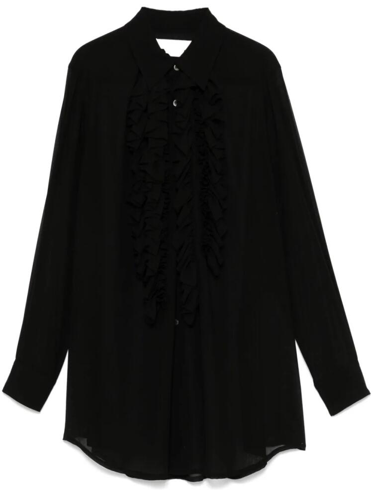 Comme Des Garçons Comme Des Garçons ruffle-detail shirt - Black Cover