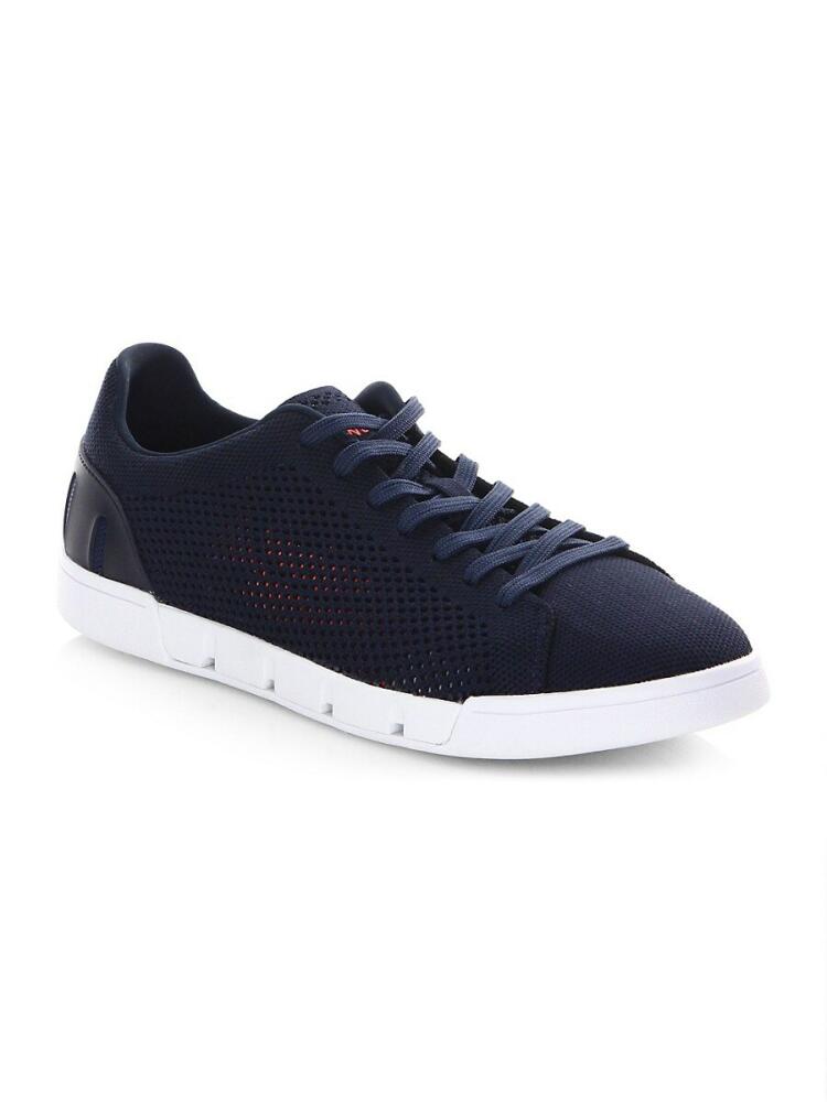 Swims Men's Tennis Cupsole Mesh Sneakers - Navy Cover