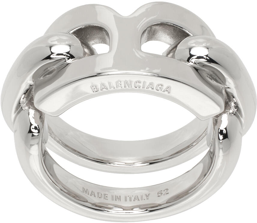 Balenciaga Silver B Chain 2.0 Ring Cover