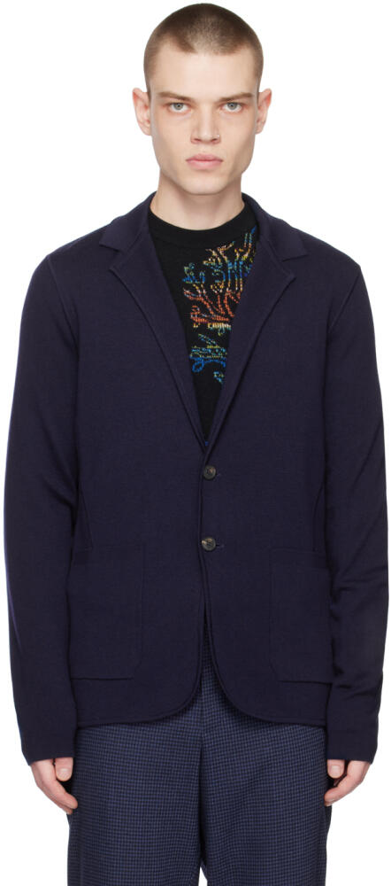 Paul Smith Navy Button Blazer Cover