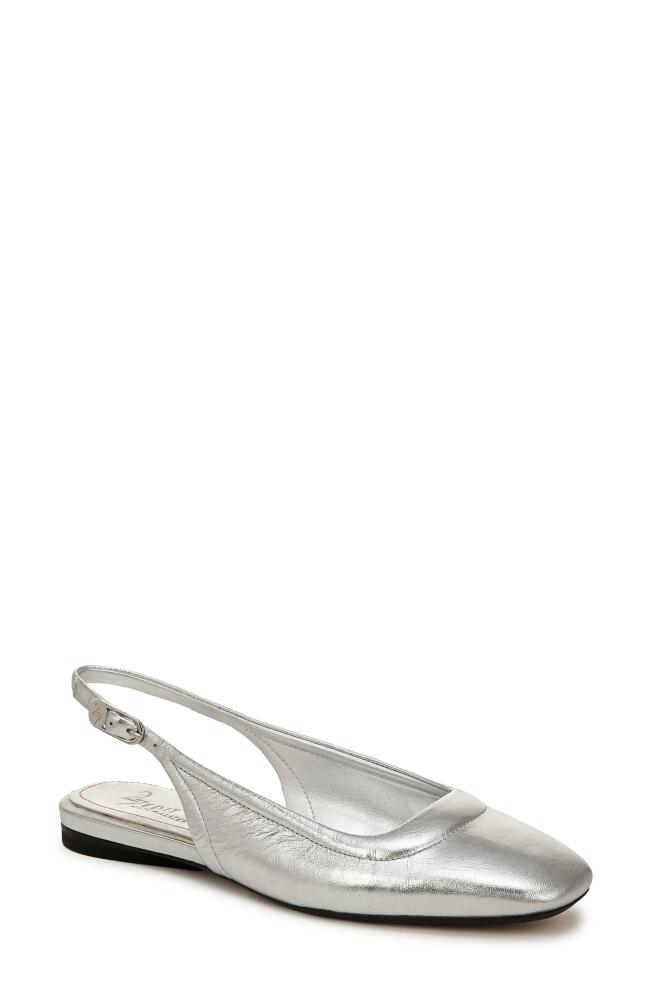 27 EDIT Naturalizer Cadence Slingback Flat in Silver Cover