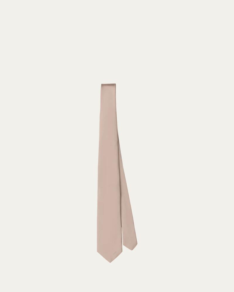 Prada Men's Solid Poplin Tie Cover