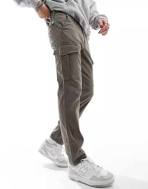 Jack & Jones cargo pants without cuff in brown Cover