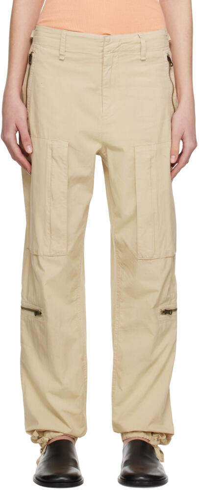 rag & bone Beige Kai Flight Trousers Cover