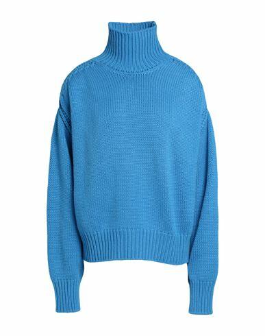 Sa Su Phi Woman Turtleneck Azure Cashmere Cover