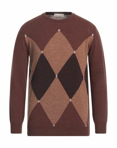 Cashmere Company Man Sweater Brown Wool Cover