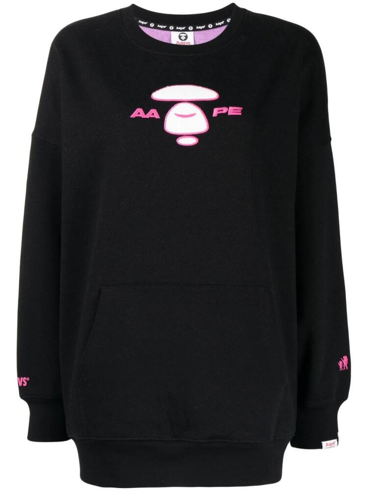 AAPE BY *A BATHING APE® logo-print sweatshirt - Black Cover