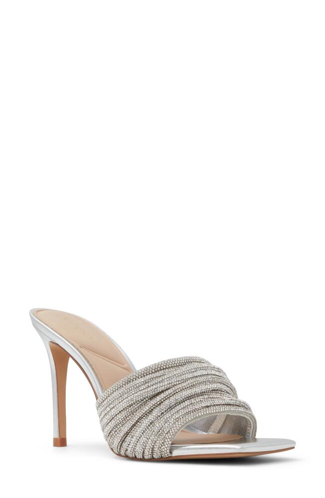 ALDO Marielle Slide Sandal in Silver Cover