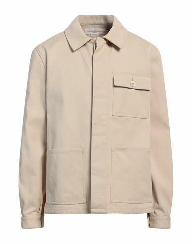 Golden Goose Man Shirt Beige Cotton Cover