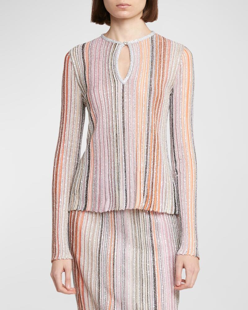 Missoni Stripe Keyhole Sweater Cover